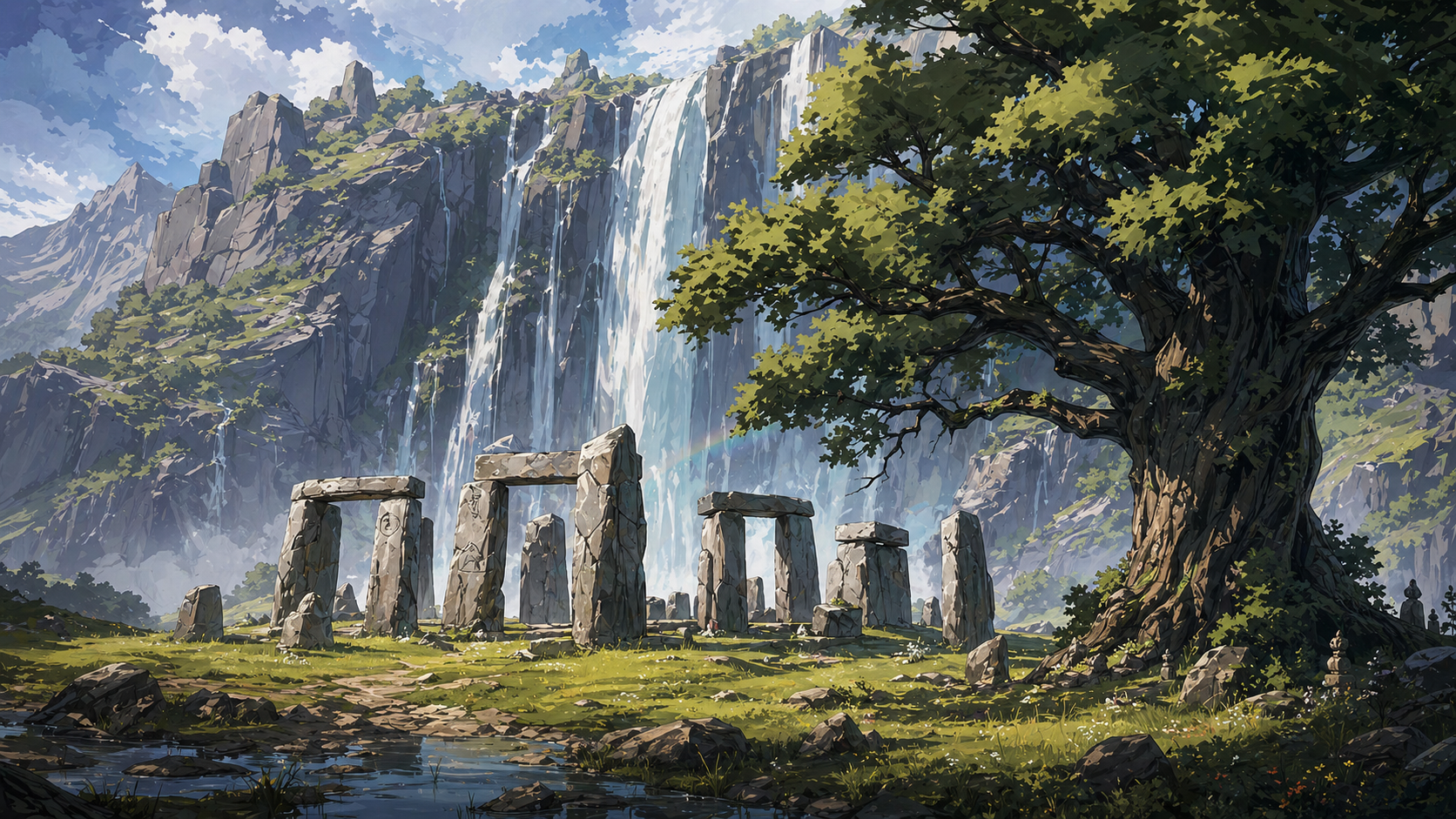 Landscape from the Ashborn game world