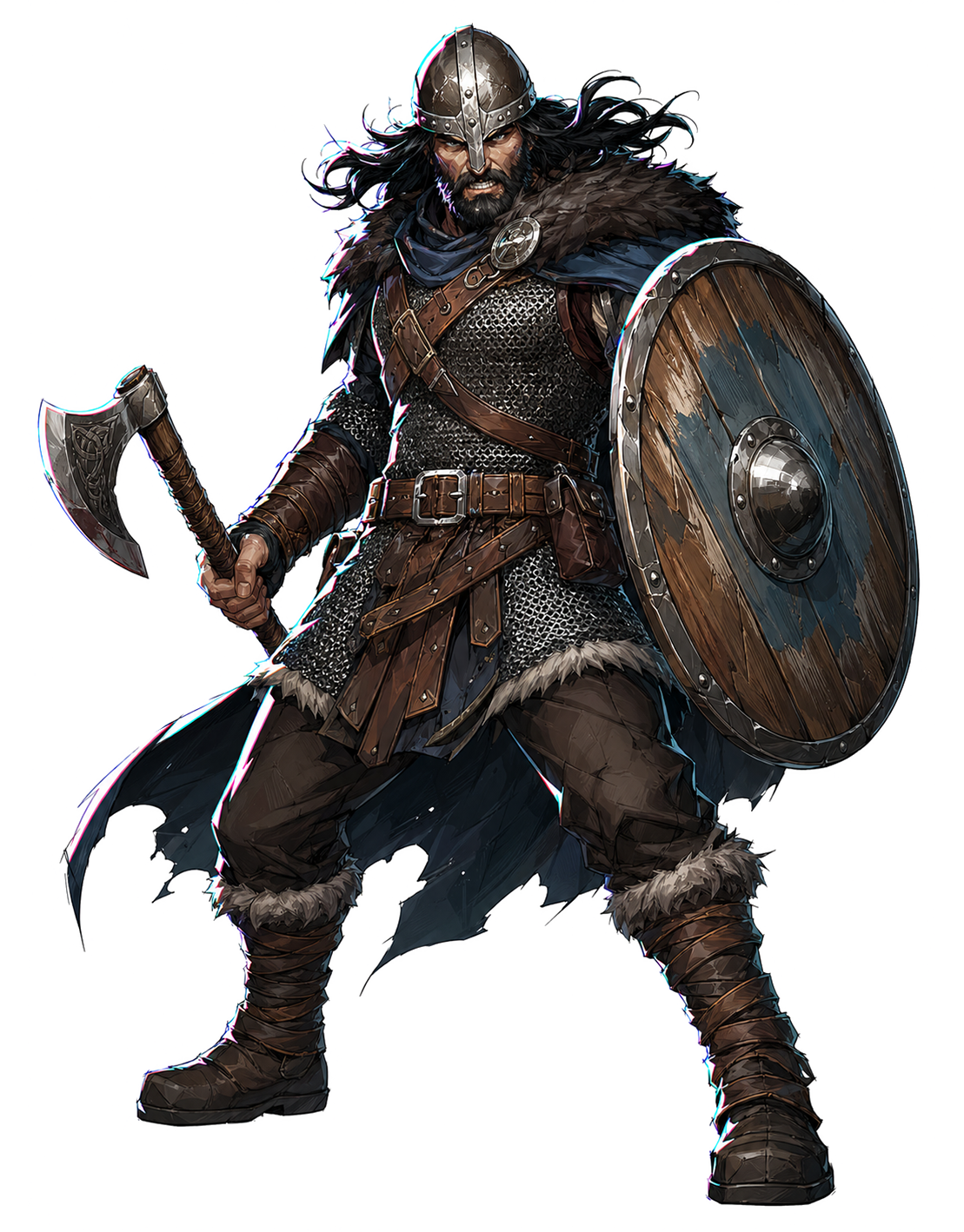 Viking huskarl warrior representing Shieldwall Games